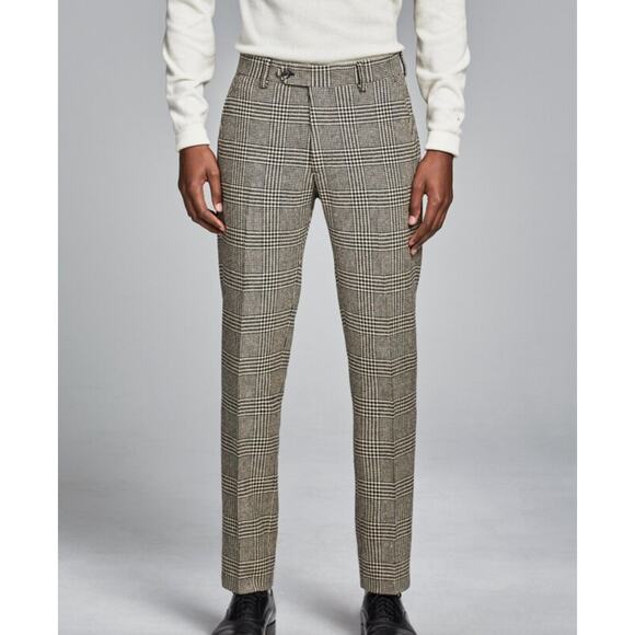 Todd Snyder Plaid Wool Trouser Mens Size 31x30 Multi Cream Black *Read* - Picture 14 of 16
